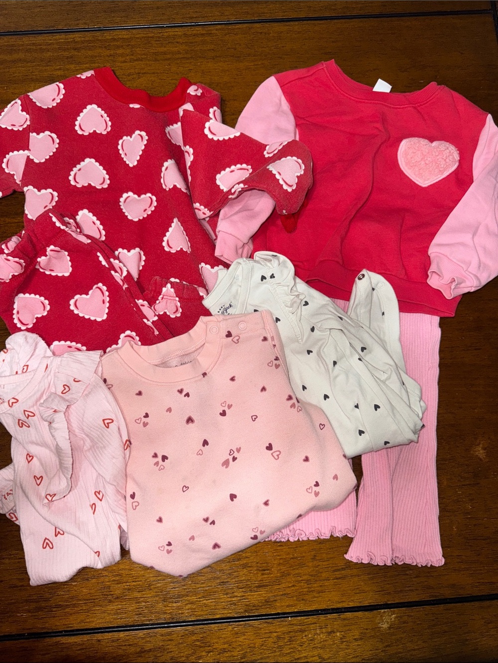 Valentine’s Heart Outfit Bundle - Pink & Red